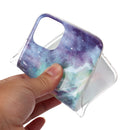 For iPhone 11 Coloured Drawing Pattern IMD Workmanship Soft TPU Protective Case(Blue Sky)