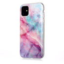 For iPhone 11 Coloured Drawing Pattern IMD Workmanship Soft TPU Protective Case(Pink Sky)