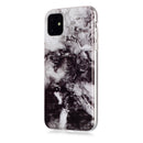 For iPhone 11 Coloured Drawing Pattern IMD Workmanship Soft TPU Protective Case(Black White)