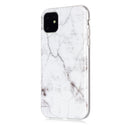 For iPhone 11 Coloured Drawing Pattern IMD Workmanship Soft TPU Protective Case(White)