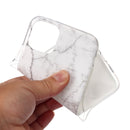 For iPhone 11 Coloured Drawing Pattern IMD Workmanship Soft TPU Protective Case(White)