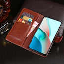For Xiaomi Redmi Note 9T 5G idewei Crazy Horse Texture Horizontal Flip Leather Case with Holder & Card Slots & Wallet(Rose Red)