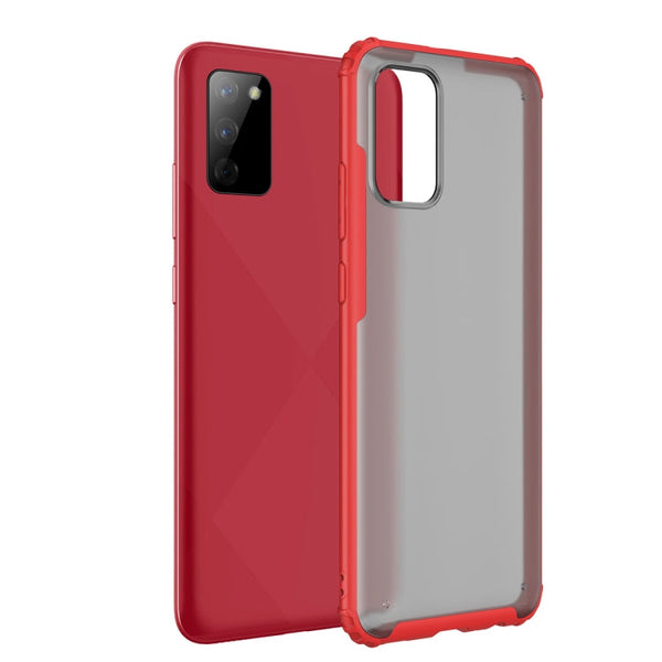For Samsung Galaxy A02s (EU Edition) Four-corner Shockproof TPU + PC Protective Case(Red)