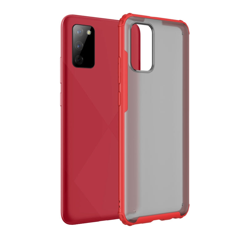 For Samsung Galaxy A02s (EU Edition) Four-corner Shockproof TPU + PC Protective Case(Red)