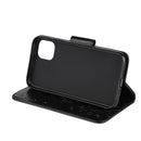 For iPhone 11 Butterfly Flower Pattern Horizontal Flip Leather Case with Holder & Card Slots & Wallet(Black)
