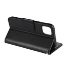 For iPhone 11 Butterfly Flower Pattern Horizontal Flip Leather Case with Holder & Card Slots & Wallet(Black)