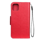 For iPhone 11 Butterfly Flower Pattern Horizontal Flip Leather Case with Holder & Card Slots & Wallet(Red)