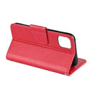 For iPhone 11 Butterfly Flower Pattern Horizontal Flip Leather Case with Holder & Card Slots & Wallet(Red)