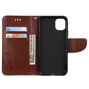 For iPhone 11 Butterfly Flower Pattern Horizontal Flip Leather Case with Holder & Card Slots & Wallet(Brown)