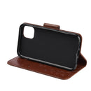 For iPhone 11 Butterfly Flower Pattern Horizontal Flip Leather Case with Holder & Card Slots & Wallet(Brown)