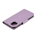 For iPhone 11 Butterfly Flower Pattern Horizontal Flip Leather Case with Holder & Card Slots & Wallet(Light Purple)