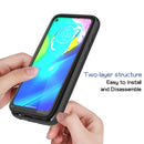 For Motorola Moto G Power 3 in 1 Card PC + TPU Shockproof Protective Case(Blue Butterfly)