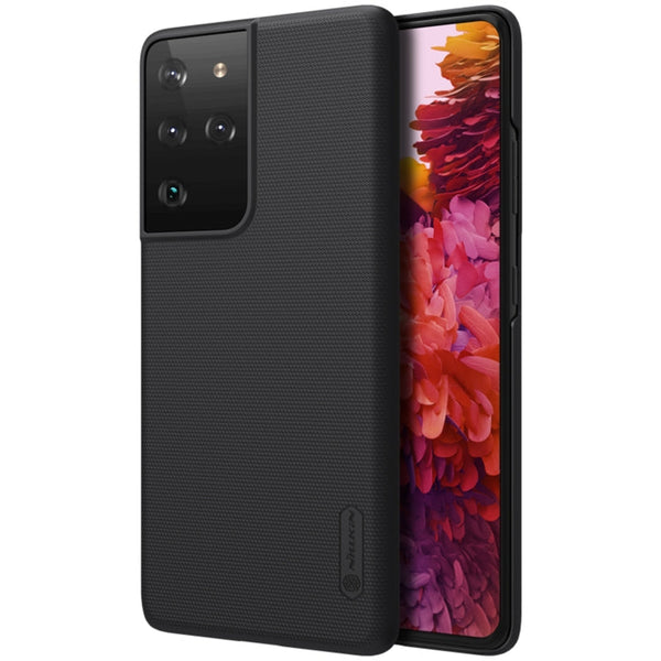 For Samsung Galaxy S21 Ultra 5G NILLKIN Frosted Concave-convex Texture PC Protective Case(Black)