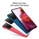 For Samsung Galaxy S21 Ultra 5G NILLKIN Frosted Concave-convex Texture PC Protective Case(Blue)