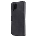 For Samsung Galaxy A12 5G Classic Calf Texture PU + TPU Horizontal Flip Leather Case, with Holder & Card Slots & Wallet(Black)