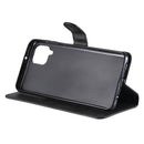 For Samsung Galaxy A12 5G Classic Calf Texture PU + TPU Horizontal Flip Leather Case, with Holder & Card Slots & Wallet(Black)