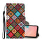 For Samsung Galaxy A12 Colored Drawing Pattern Horizontal Flip Leather Case with Holder & Card Slots & Wallet & Lanyard(Ethnic Style)