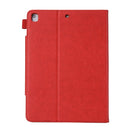 For iPad 10.2 2021 / 2020 / 2019 Business Style Horizontal Flip Leather Case with Holder & Card Slot & Photo Frame & Wallet(Red)