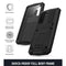 For Samsung Galaxy S21 5G R-JUST Shockproof Waterproof Dust-proof Metal + Silicone Protective Case with Holder(Black)