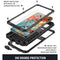 For Samsung Galaxy S21 5G R-JUST Shockproof Waterproof Dust-proof Metal + Silicone Protective Case with Holder(Black)