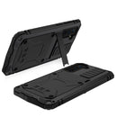 For Samsung Galaxy S21 5G R-JUST Shockproof Waterproof Dust-proof Metal + Silicone Protective Case with Holder(Black)