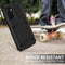 For Samsung Galaxy S21 5G R-JUST Shockproof Waterproof Dust-proof Metal + Silicone Protective Case with Holder(Black)