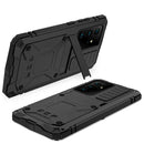 For Samsung Galaxy S21 Ultra 5G R-JUST Shockproof Waterproof Dust-proof Metal + Silicone Protective Case with Holder(Black)