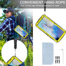 For Samsung Galaxy S21 Ultra 5G R-JUST Shockproof Waterproof Dust-proof Metal + Silicone Protective Case with Holder(Yellow)