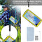For Samsung Galaxy S21 Ultra 5G R-JUST Shockproof Waterproof Dust-proof Metal + Silicone Protective Case with Holder(Yellow)