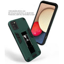 For Samsung Galaxy A02s 2 in 1 PC + TPU Shockproof Protective Case with Invisible Holder(Blue)