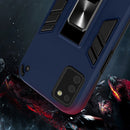 For Samsung Galaxy A02s 2 in 1 PC + TPU Shockproof Protective Case with Invisible Holder(Blue)