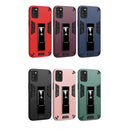 For Samsung Galaxy A02s 2 in 1 PC + TPU Shockproof Protective Case with Invisible Holder(Blue)