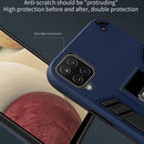 For Samsung Galaxy A12 2 in 1 PC + TPU Shockproof Protective Case with Invisible Holder(Blue)