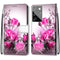 For Samsung Galaxy S21 Ultra 5G Coloured Drawing Cross Texture Horizontal Flip PU Leather Case with Holder & Card Slots & Wallet & Lanyard(Wild Rose)