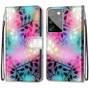 For Samsung Galaxy S21 Ultra 5G Coloured Drawing Cross Texture Horizontal Flip PU Leather Case with Holder & Card Slots & Wallet & Lanyard(Translucent Glass)