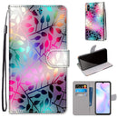 For Xiaomi Redmi 9A Coloured Drawing Cross Texture Horizontal Flip PU Leather Case with Holder & Card Slots & Wallet & Lanyard(Translucent Glass)
