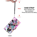 For Xiaomi Redmi 9A Coloured Drawing Cross Texture Horizontal Flip PU Leather Case with Holder & Card Slots & Wallet & Lanyard(Color Bottom Hollow Flower)