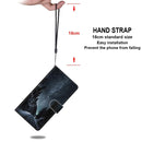 For Xiaomi Redmi 9A Coloured Drawing Cross Texture Horizontal Flip PU Leather Case with Holder & Card Slots & Wallet & Lanyard(Mountain Road Starry Sky)