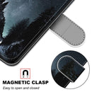 For Xiaomi Redmi 9A Coloured Drawing Cross Texture Horizontal Flip PU Leather Case with Holder & Card Slots & Wallet & Lanyard(Mountain Road Starry Sky)