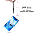 For Xiaomi Redmi 9A Coloured Drawing Cross Texture Horizontal Flip PU Leather Case with Holder & Card Slots & Wallet & Lanyard(Dick Rose Wolf)