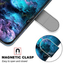For Xiaomi Redmi 9A Coloured Drawing Cross Texture Horizontal Flip PU Leather Case with Holder & Card Slots & Wallet & Lanyard(Colorful Clouds)