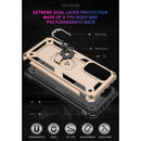 For Xiaomi Mi 10T Pro 5G Shockproof TPU + PC Protective Case with 360 Degree Rotating Holder(Gold)