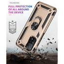 For Xiaomi Mi 10T Pro 5G Shockproof TPU + PC Protective Case with 360 Degree Rotating Holder(Gold)