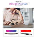 For Xiaomi Mi 10T Pro 5G Shockproof TPU + PC Protective Case with 360 Degree Rotating Holder(Gold)