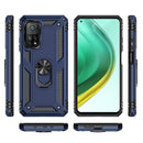 For Xiaomi Mi 10T Pro 5G Shockproof TPU + PC Protective Case with 360 Degree Rotating Holder(Blue)