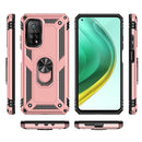 For Xiaomi Mi 10T Pro 5G Shockproof TPU + PC Protective Case with 360 Degree Rotating Holder(Rose Gold)