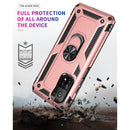 For Xiaomi Mi 10T Pro 5G Shockproof TPU + PC Protective Case with 360 Degree Rotating Holder(Rose Gold)