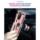 For Xiaomi Mi 10T Pro 5G Shockproof TPU + PC Protective Case with 360 Degree Rotating Holder(Rose Gold)