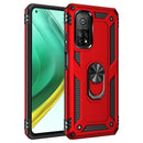 For Xiaomi Mi 10T Pro 5G Shockproof TPU + PC Protective Case with 360 Degree Rotating Holder(Red)