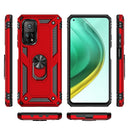 For Xiaomi Mi 10T Pro 5G Shockproof TPU + PC Protective Case with 360 Degree Rotating Holder(Red)